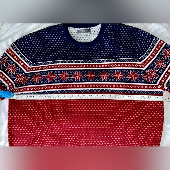 2/40$ Men’s Denver Hayes‎ knit Nordic pattern crewneck Sweater size XL - Picture 3 of 8
